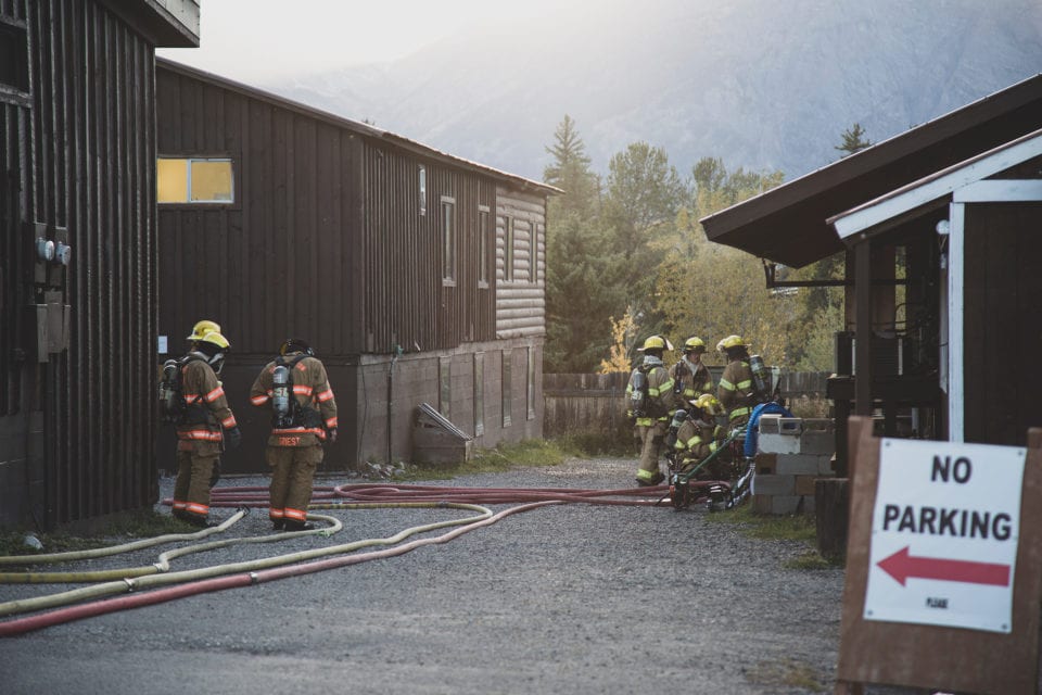 Fire extinguishers keep fire to a minimum