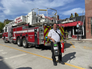 Commercial Fire in Branson knocked out with portable fire extinguishers