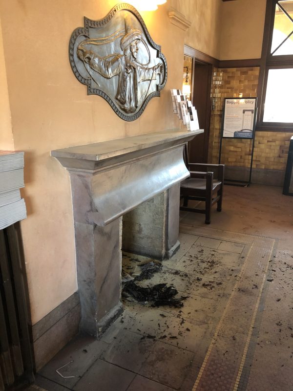 Fire Set in Amtrak Station in Downtown Santa Barbara